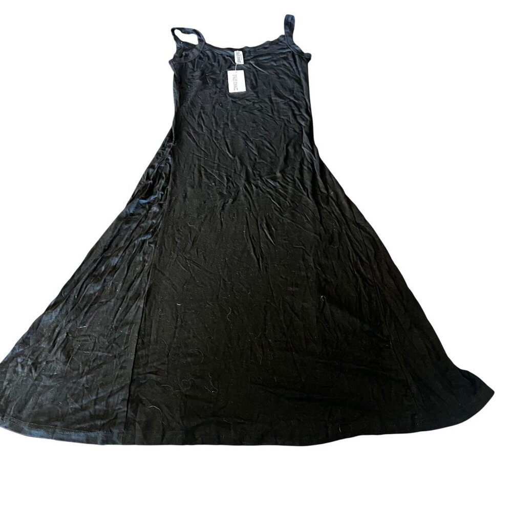 Mad Style Womens Black Sleeveless Flowy Stretch Dress‎ Trendy Fit